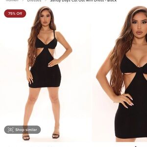 Mini black dress